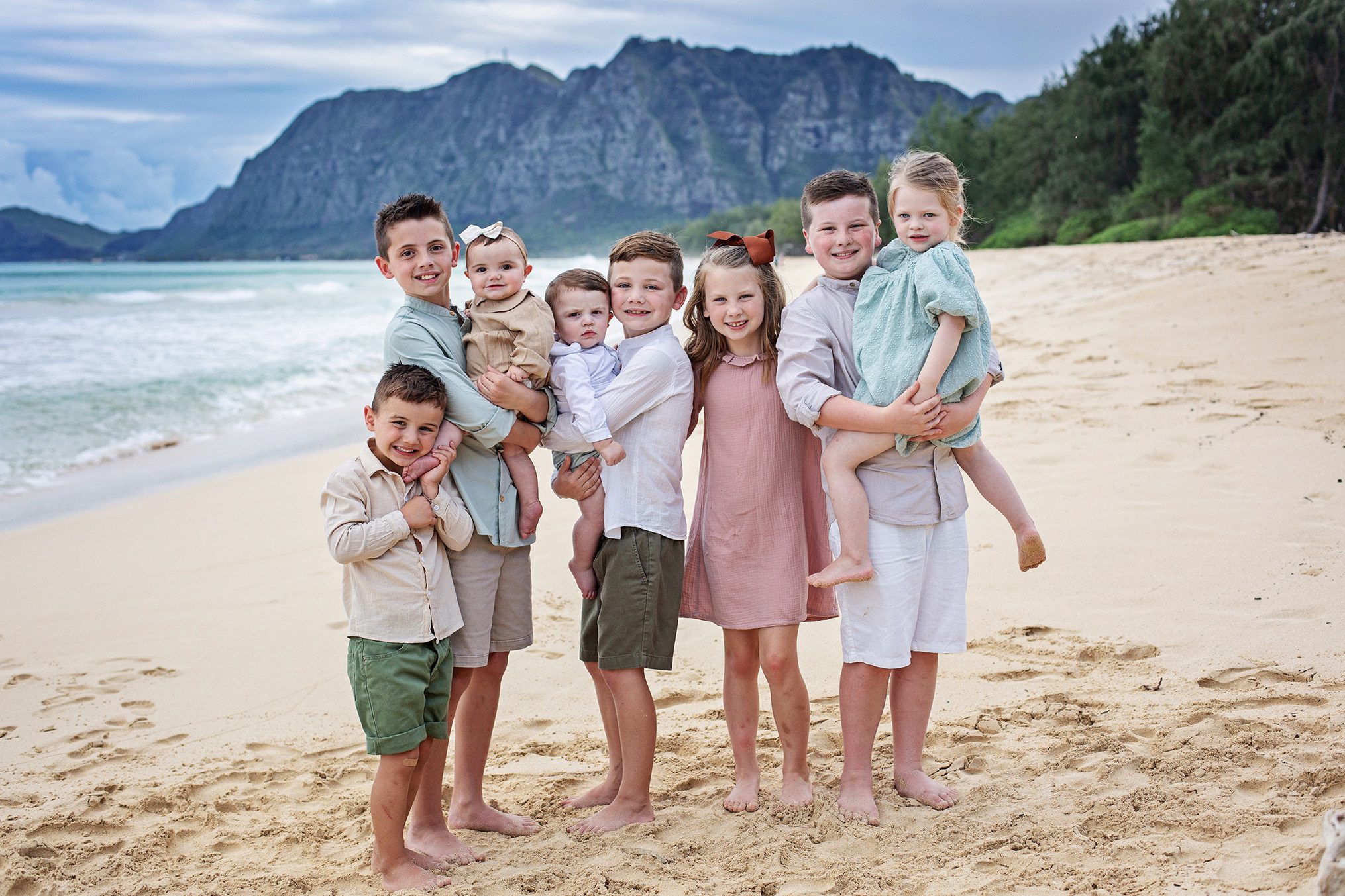 oahu kids photo session on the beach