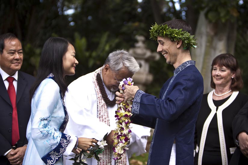 Hawaii Garden Wedding, Foster Botanical Garden