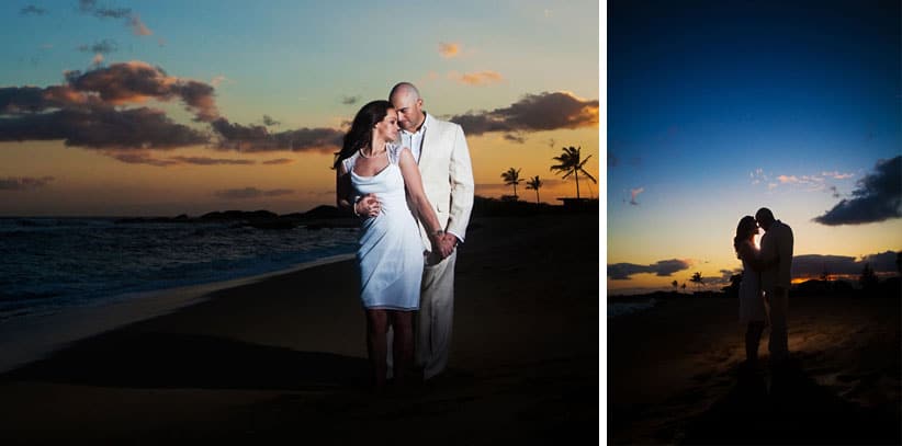 Hawaii couple portrait session. Hawaii Photography at Sand Island Beach Park