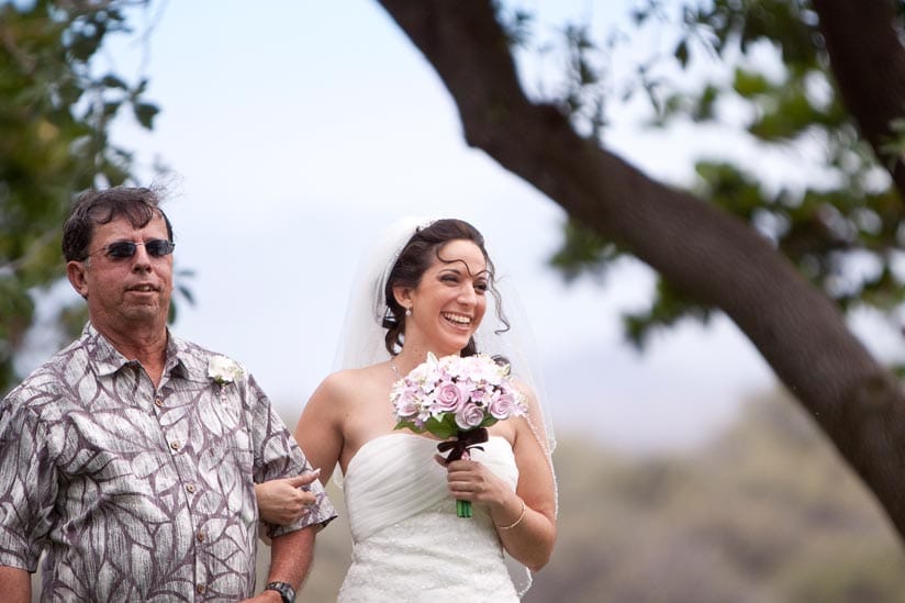 Wedding photos from Holoholokai Beach Park and Keauhou Beach Resort in Kona, on the Big Island of Hawaii.